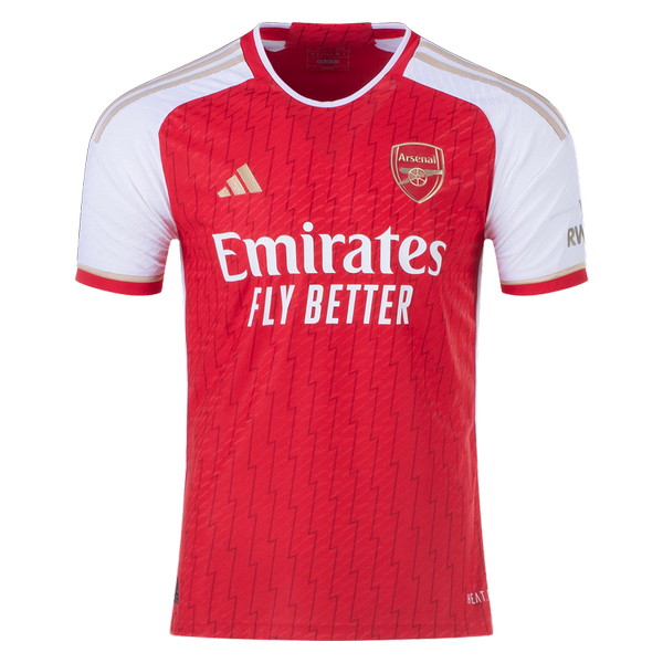 Arsenal 2023-2024 home red, white and yellow jersey