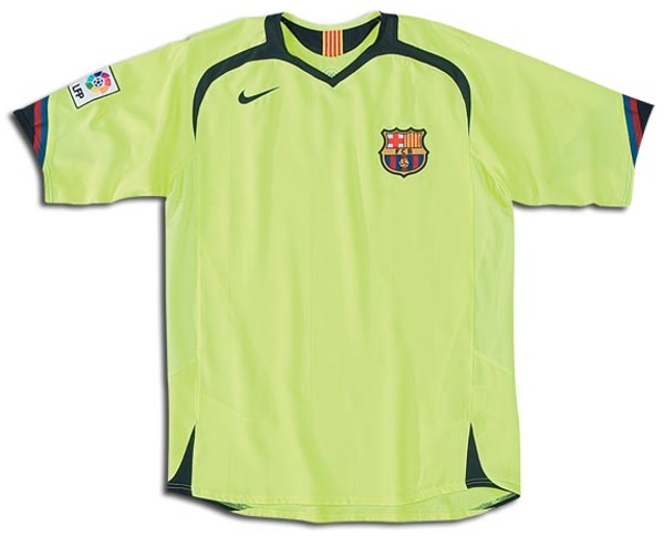 FC Barcelona 2006-2007 third green jersey