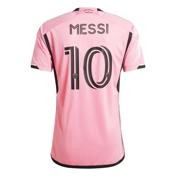 Inter Miami 2024 home pink and black jersey, back view