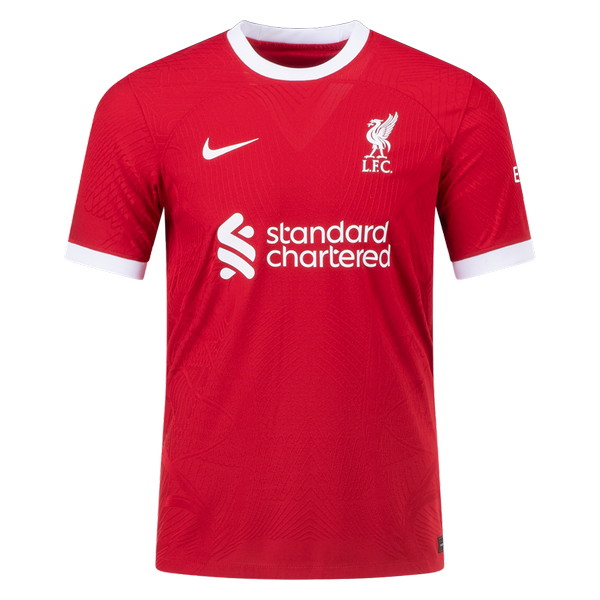 Liverpool 2023-2024 home red and white jersey