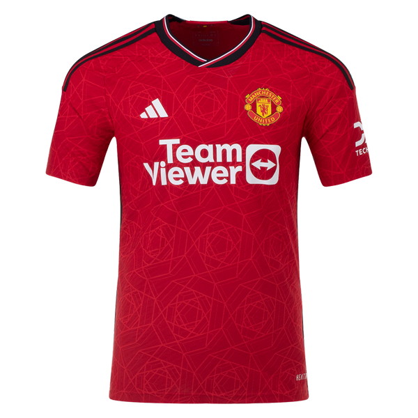 Manchester United 2023-2024 home red and black jersey