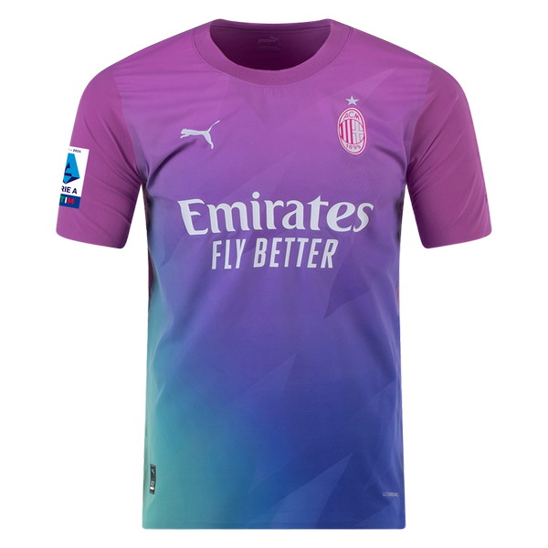 Milan 2023-2024 third purple, blue and green jersey