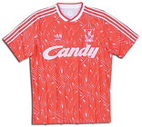 Liverpool 1990 1989-1990 home Jersey retro