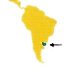 uruguay world map