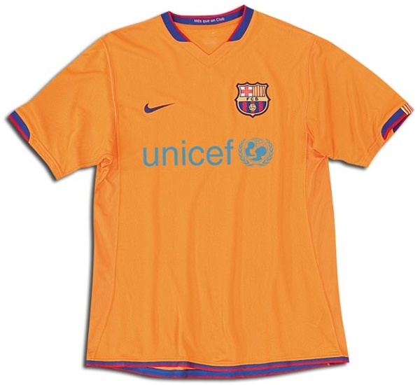 barcelona orange jersey