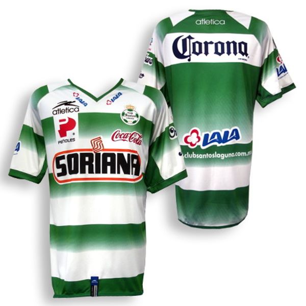 Santos Laguna Jerseys: 2006-2007 home soccer jersey picture.